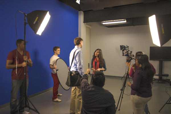 New Media Lab with Students